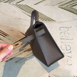 Replica Hermes Black Green Kelly Mini 20 Bag