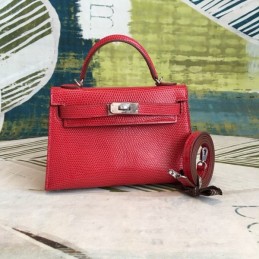 Replica Hermes Red Kelly Mini 20 Gold Hardware Bag