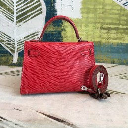 Replica Hermes Red Kelly Mini 20 Gold Hardware Bag