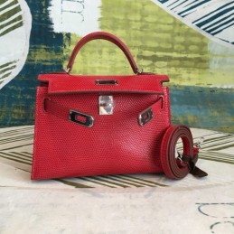Replica Hermes Red Kelly Mini 20 Gold Hardware Bag