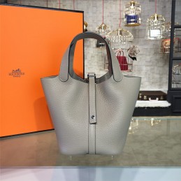 Replica Hermes Gray Picotin Lock 13 Bag