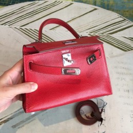 Replica Hermes Red Kelly Mini 20 Gold Hardware Bag