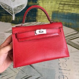 Replica Hermes Red Kelly Mini 20 Gold Hardware Bag