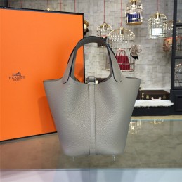 Replica Hermes Gray Picotin Lock 13 Bag