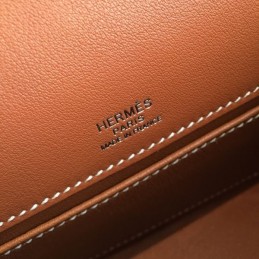 Replica Hermes Brown Kelly Pochette Bag