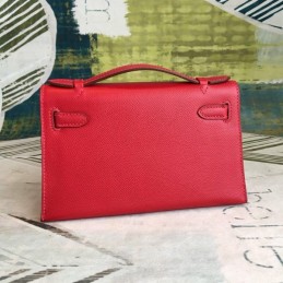 Replica Hermes Red Green Kelly Pochette Bag