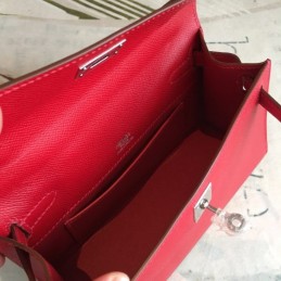 Replica Hermes Red Green Kelly Pochette Bag