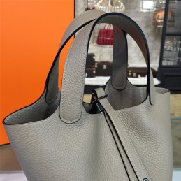 Replica Hermes Gray Picotin Lock 13 Bag