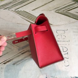 Replica Hermes Red Green Kelly Pochette Bag