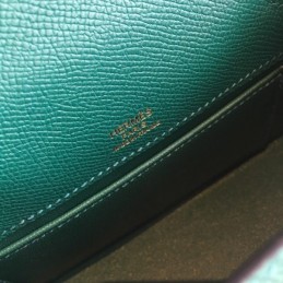 Replica Hermes Teal Yellow Kelly Pochette Bag