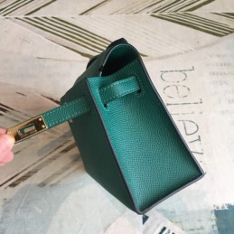 Replica Hermes Teal Yellow Kelly Pochette Bag