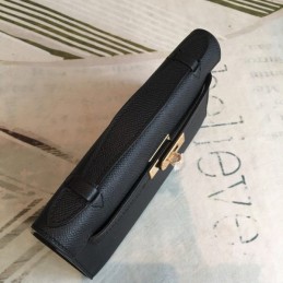 Replica Hermes Black Kelly Pochette Bag