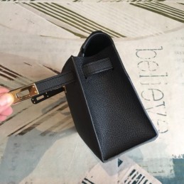 Replica Hermes Black Kelly Pochette Bag