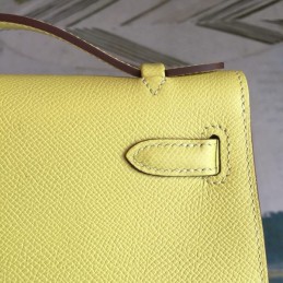 Replica Hermes Yellow Kelly Pochette Bag