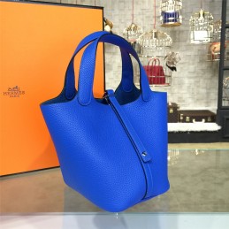 Replica Hermes Royal Blue Picotin Lock 13 Bag