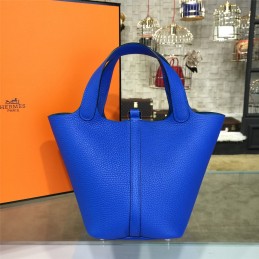 Replica Hermes Royal Blue Picotin Lock 13 Bag