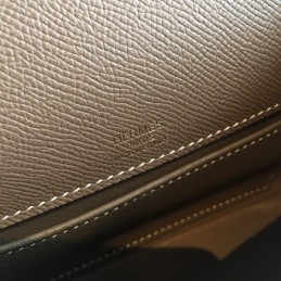 Replica Hermes Tan Kelly Pochette Textured Leather Bag