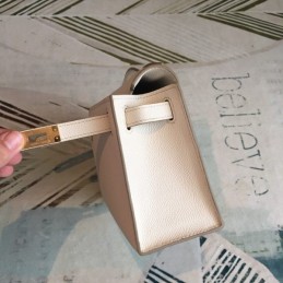 Replica Hermes White Kelly Pochette Gold Hardware Bag