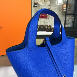 Replica Hermes Royal Blue Picotin Lock 13 Bag