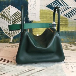 Replica Hermes Green Lindy 26 Gold Hardware Bag