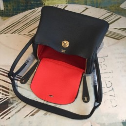 Replica Hermes Black Lindy 26 Smooth Leather Bag