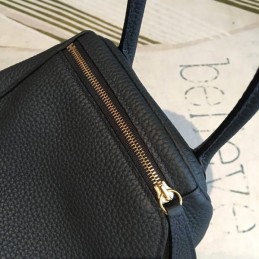 Replica Hermes Black Lindy 26 Smooth Leather Bag