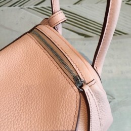 Replica Hermes Blush Pink Lindy 26 Textured Leather Bag
