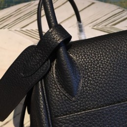 Replica Hermes Black Lindy 30 Gold Hardware Bag