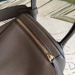 Replica Hermes Tan Lindy 30 Textured Leather Bag
