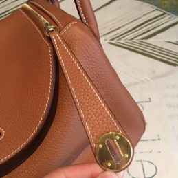 Replica Hermes Brown Lindy 30 Bag