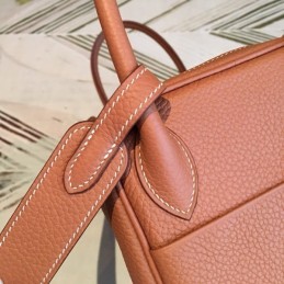 Replica Hermes Brown Lindy 30 Bag