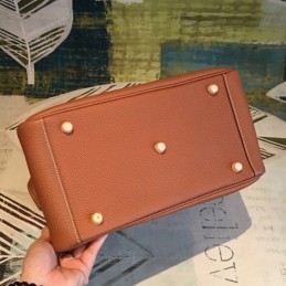Replica Hermes Brown Lindy 30 Bag