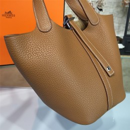 Replica Hermes Tan Picotin Lock 13 Bag