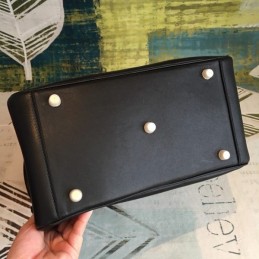 Replica Hermes Black Lindy 30 Textured Leather Bag