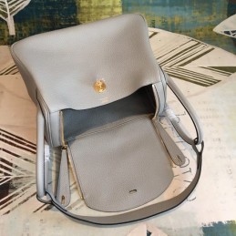 Replica Hermes Light Gray Lindy 30 Smooth Leather Bag