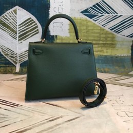Replica Hermes Dark Green Kelly 25 Bag