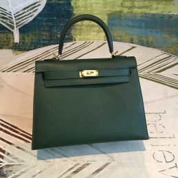 Replica Hermes Dark Green Kelly 25 Bag