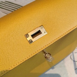 Replica Hermes Yellow Kelly 25 Smooth Leather Bag