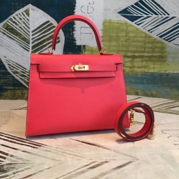 Replica Hermes Red Kelly 25 Bag