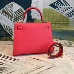 Replica Hermes Red Kelly 25 Bag