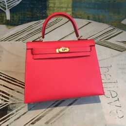 Replica Hermes Red Kelly 25 Bag