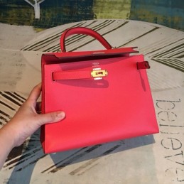 Replica Hermes Red Kelly 25 Bag