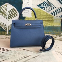 Replica Hermes Blue Kelly 25 Bag
