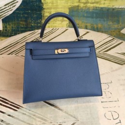 Replica Hermes Blue Kelly 25 Bag