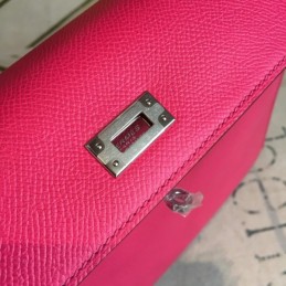 Replica Hermes Fuchsia Kelly 25 Smooth Leather Bag