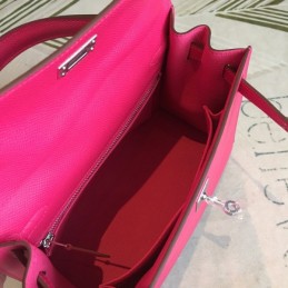 Replica Hermes Fuchsia Kelly 25 Smooth Leather Bag