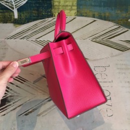 Replica Hermes Fuchsia Kelly 25 Smooth Leather Bag