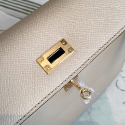 Replica Hermes Tan Kelly 25 Textured Leather Bag