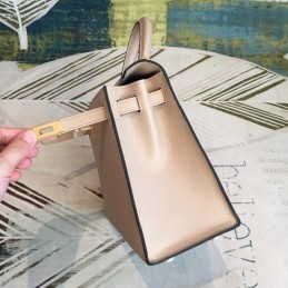 Replica Hermes Tan Kelly 25 Textured Leather Bag