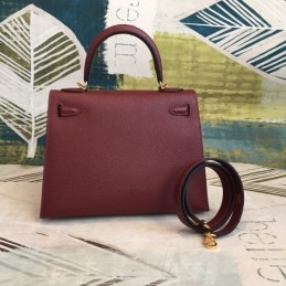 Replica Hermes Burgundy Kelly 25 Bag
